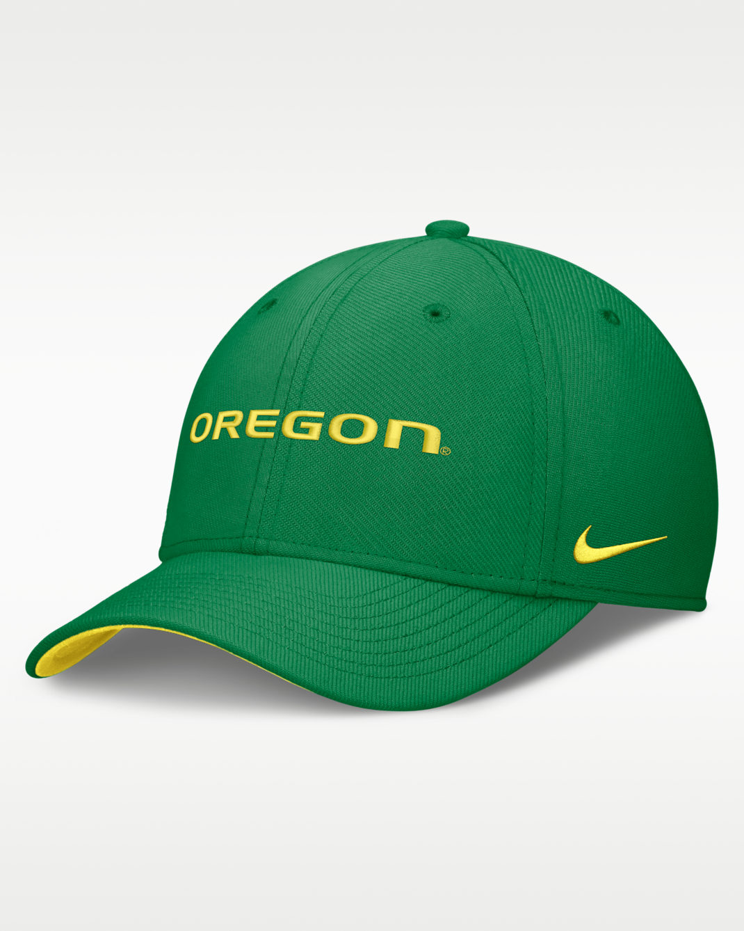Oregon Classic Swooshflex Men's Nike Dri-FIT College Hat - Kelly Green