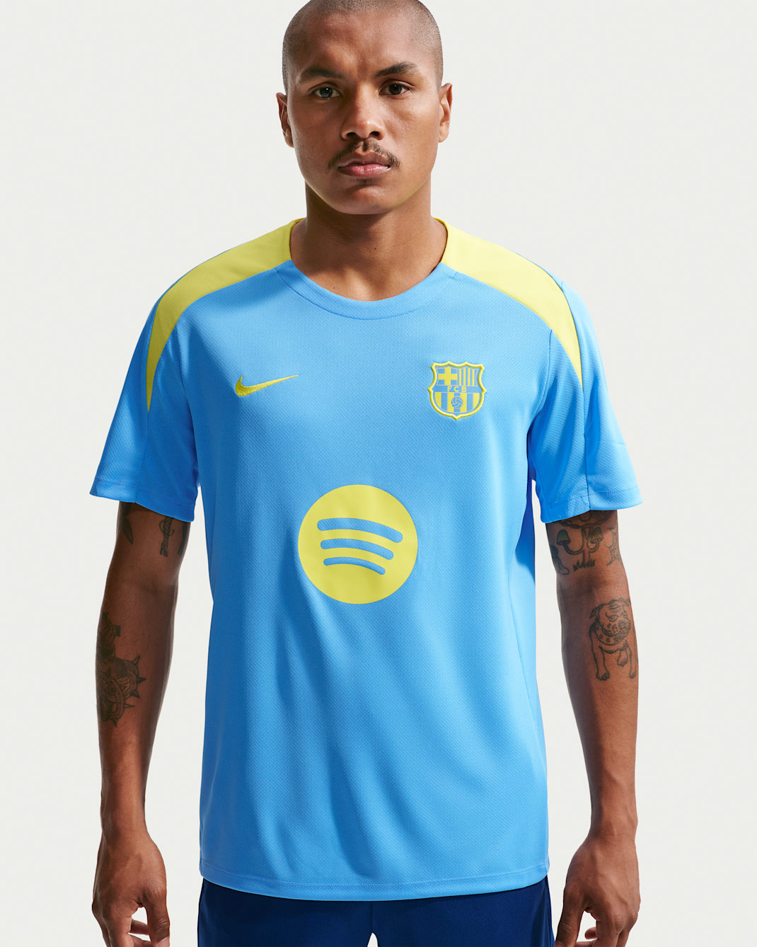 FC Barcelona Strike Fourth Camiseta de fútbol de manga corta Nike Dri-FIT - Hombre - University Blue/University Blue/Opti Yellow/Opti Yellow