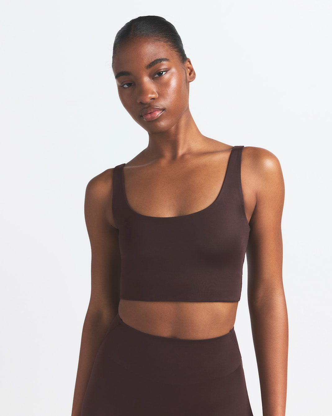 Bra top de cuello en forma de U para mujer NikeSKIMS Shine - NSKM Phoenix