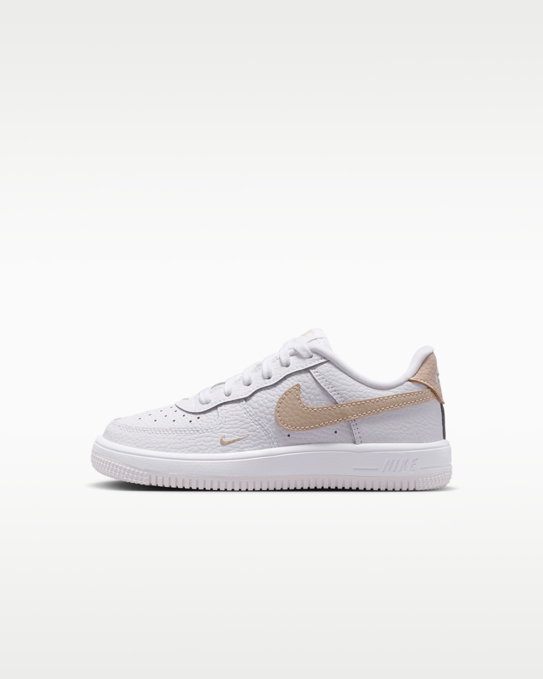Nike Force 1 Low Schuh (jüngere Kinder) - Weiß/Rattan