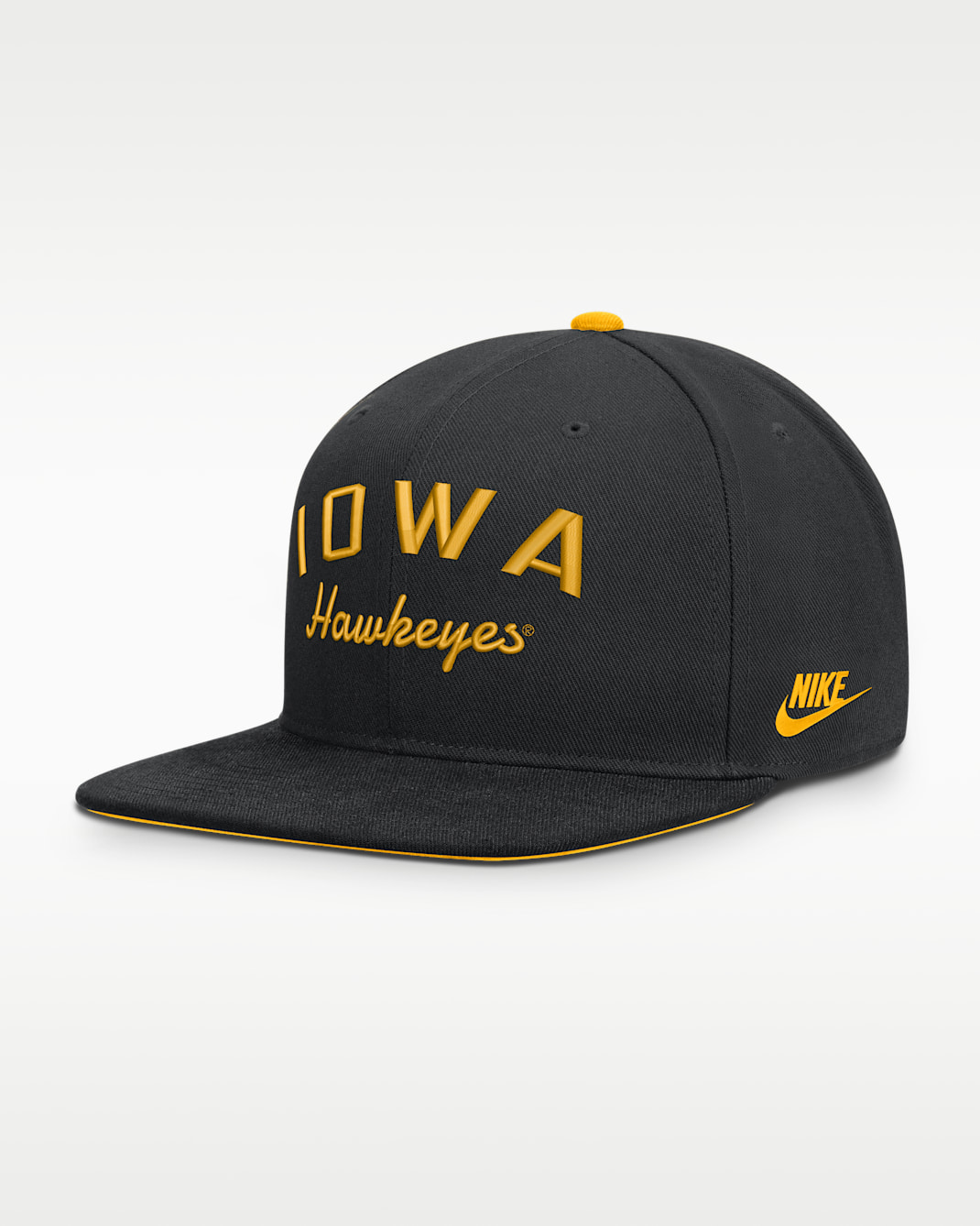 Gorra universitaria Nike Dri-FIT ajustable para hombre Iowa Legacy Pro - Negro