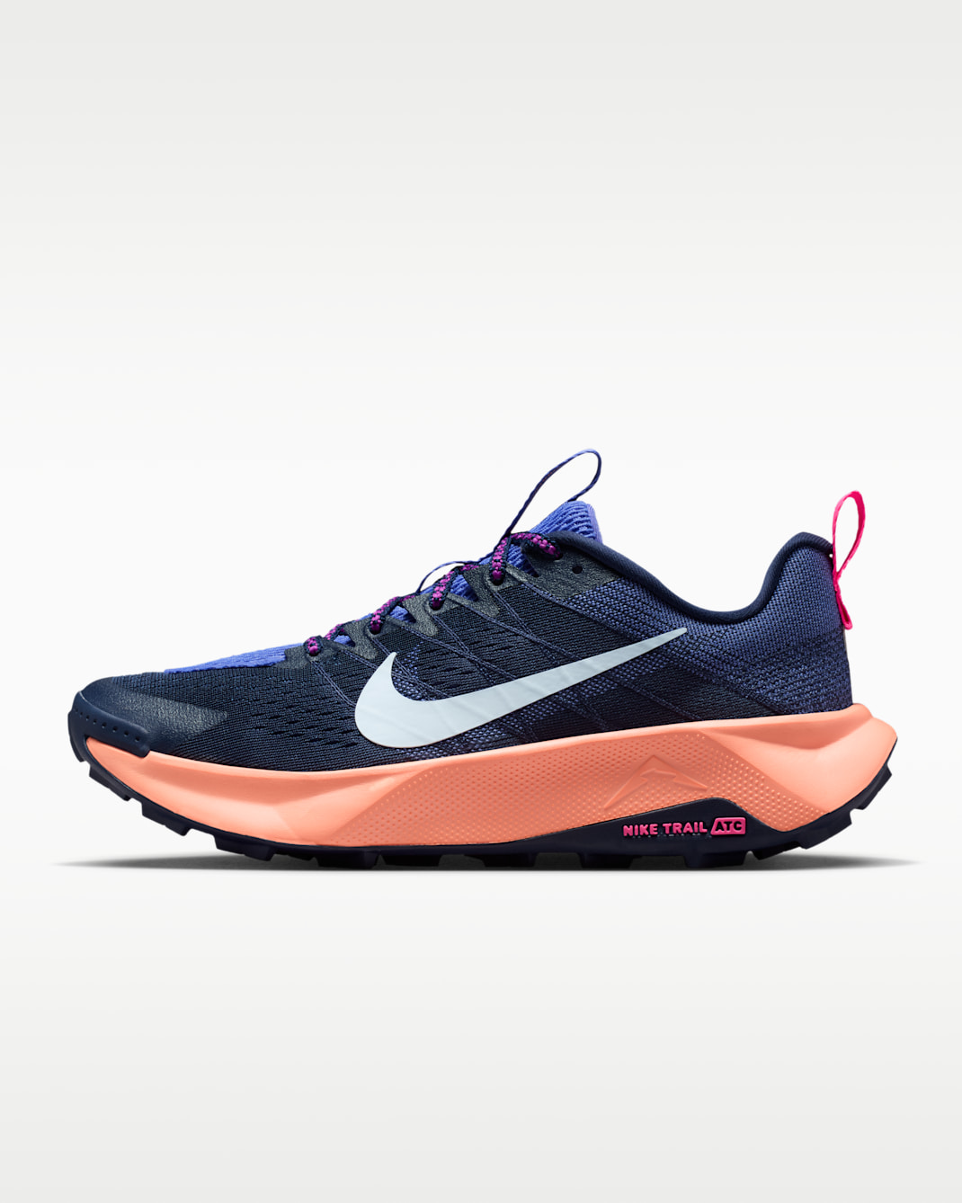 Sapatilhas de running para trilhos Nike Wildhorse 10 para mulher - Midnight Navy/Sapphire/Laranja Pulse/Azul Hydrogen