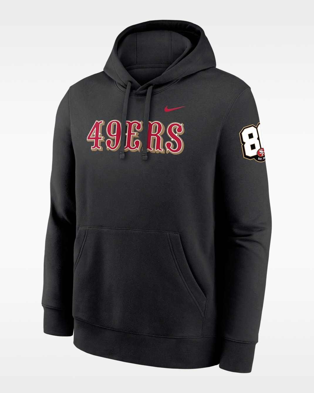 San Francisco 49ers 80th Anniversary Goal Line Club Men's Nike NFL Pullover Hoodie - Black