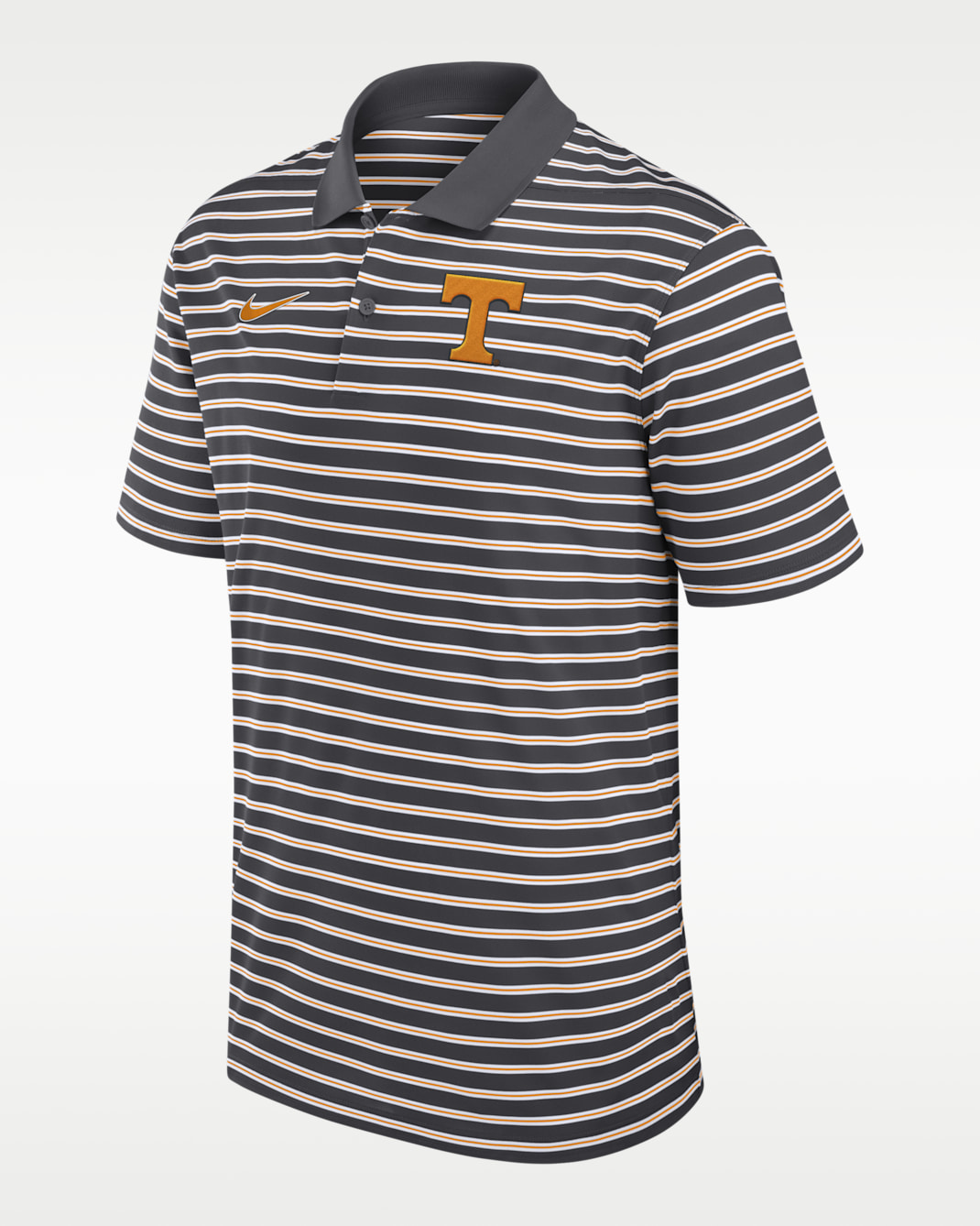 Tennessee Volunteers Primetime Victory Striped Men's Nike Dri-FIT College Polo - Anthracite