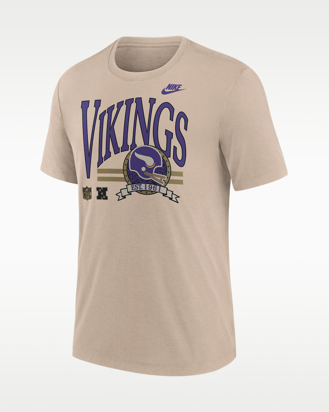 Minnesota Vikings Rewind Men's Nike NFL T-Shirt - Sand