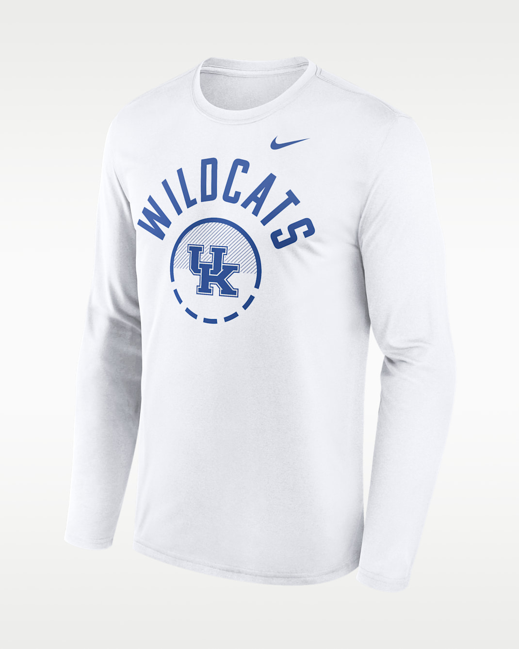 Kentucky Courtside Men's Nike Dri-FIT College Long-Sleeve T-Shirt - White