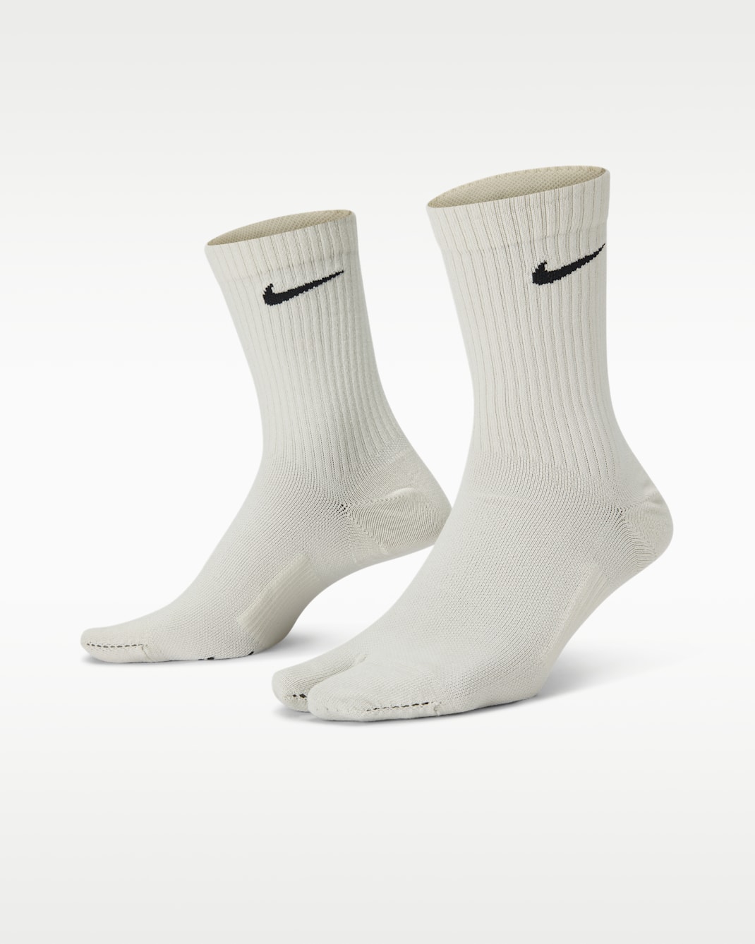 Nike Everyday Plus 輕量中筒襪 - Light Bone/黑色