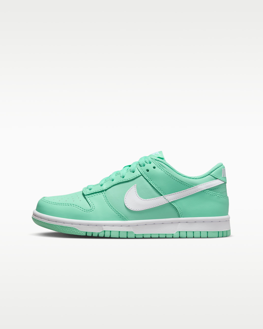 Nike Dunk Low Older Kids' Shoes - Emerald Rise/White