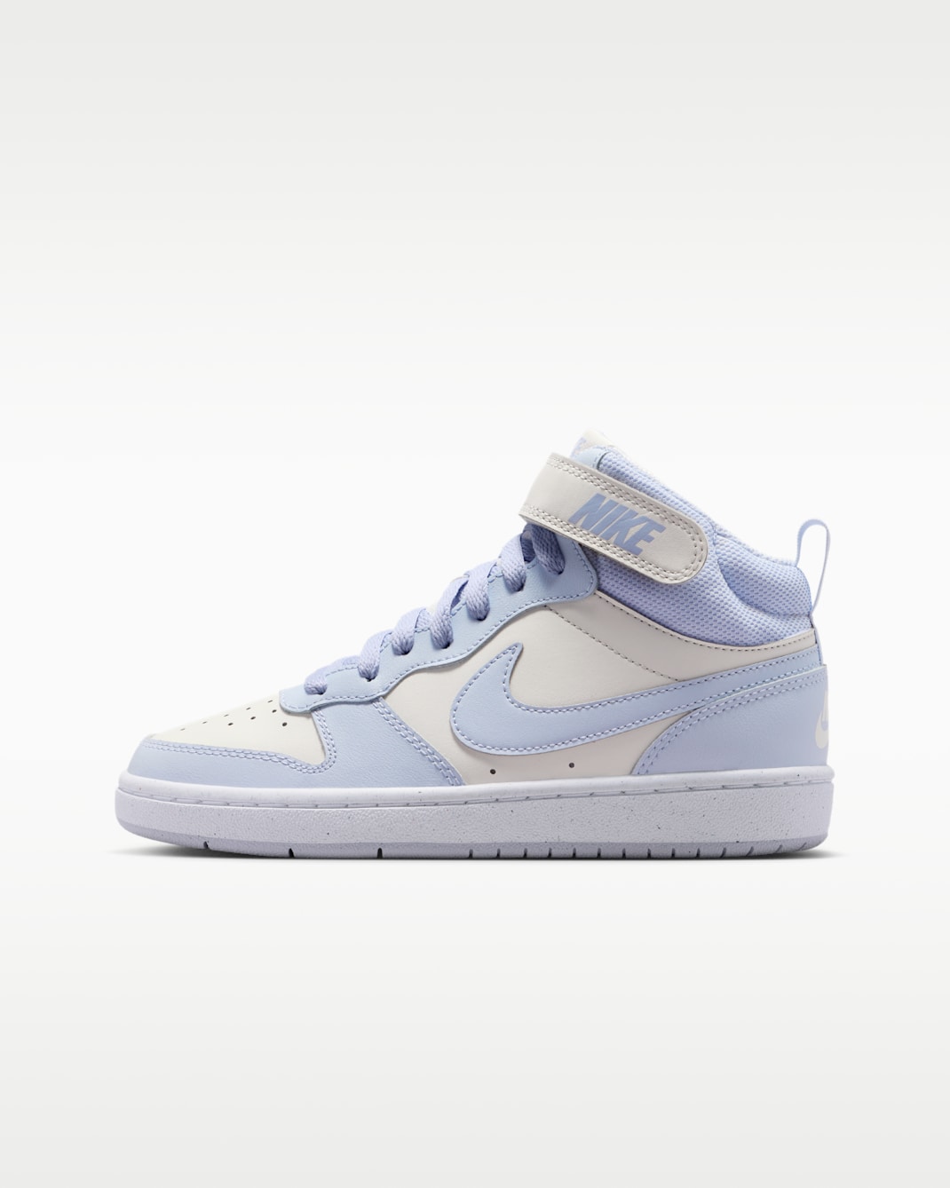 Tenis para niños grandes Nike Court Borough Mid 2 - Tinte platino/Blanco/Fantasma