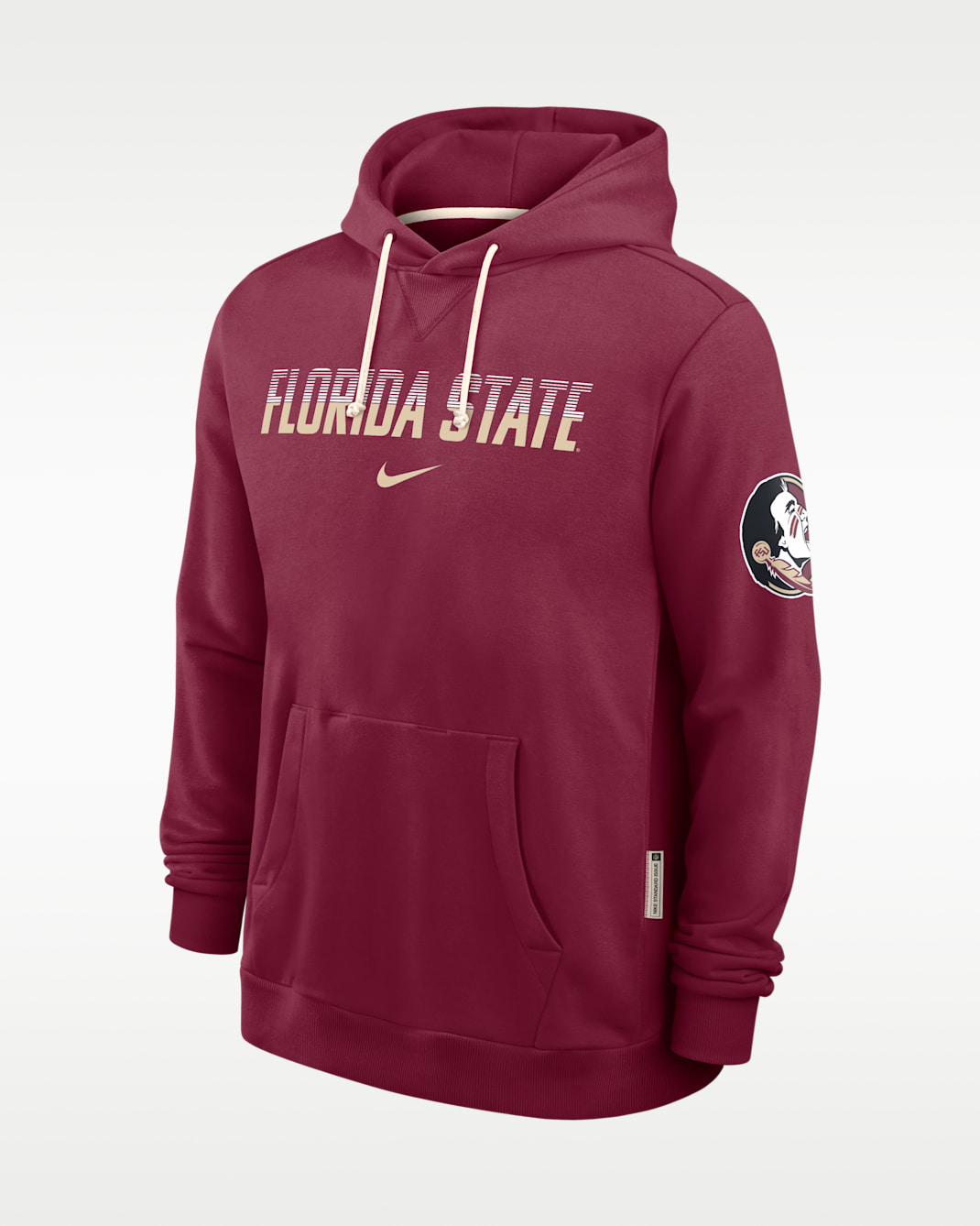 Sudadera con gorro sin cierre universitaria Nike Dri-FIT para hombre Florida State Sideline Standard Issue - Castaña team