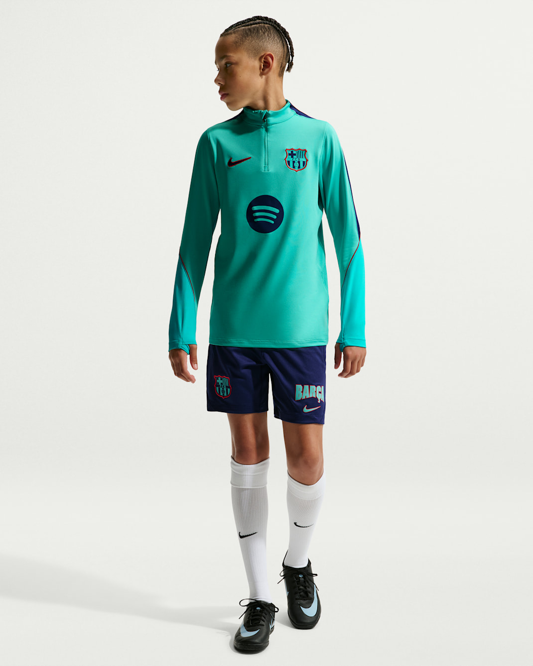 FC Barcelona Strike Third Big Kids' Nike Dri-FIT Soccer Knit Drill Top