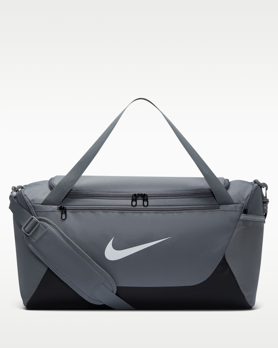 Nike Brasilia Training Duffel Bag (Small, 40L) - Smoke Grey/Black/White