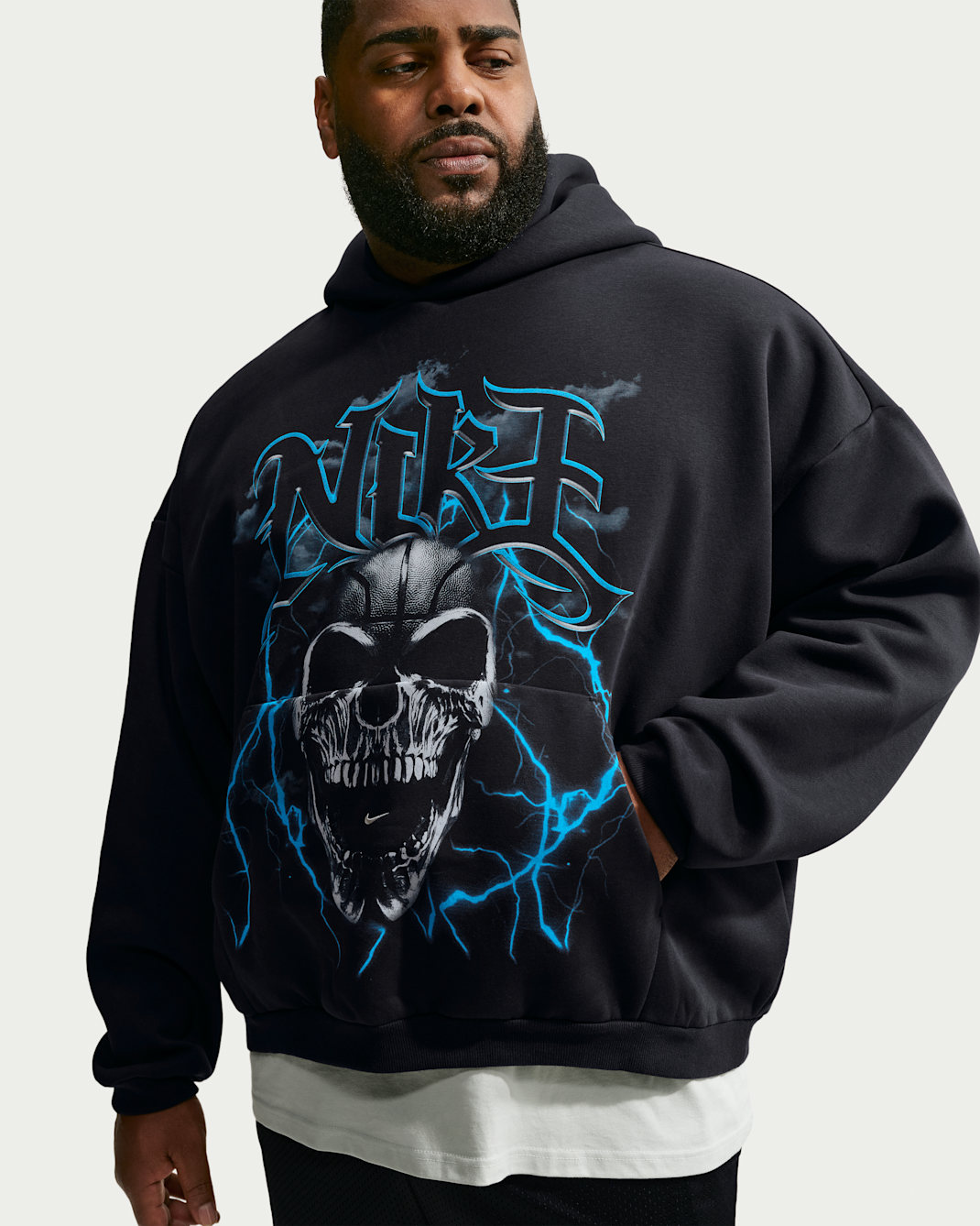 Nike Standard Issue Men's Brushed Pullover Basketball Hoodie