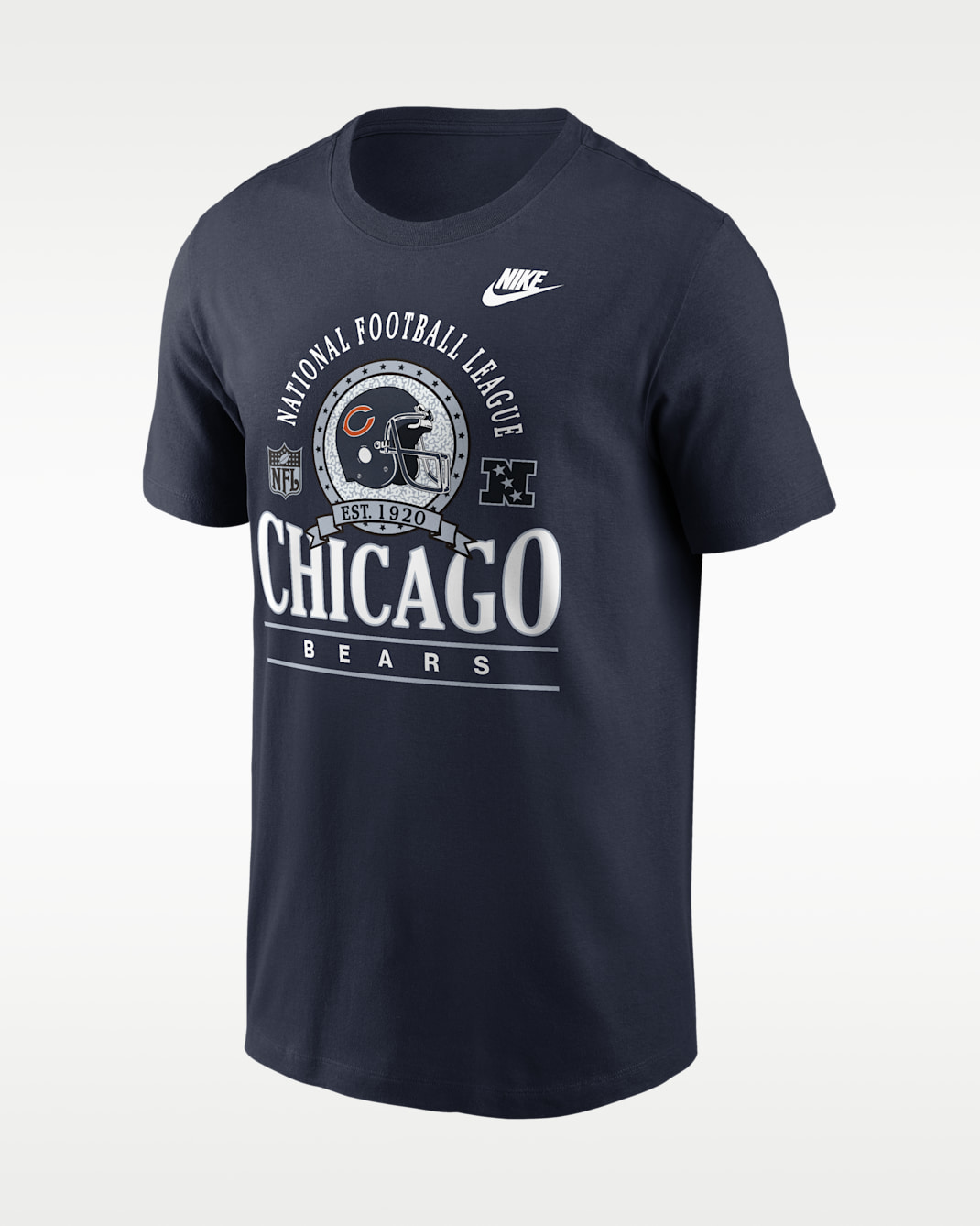 Chicago Bears Rewind Essential Men's Nike NFL T-Shirt - Navy