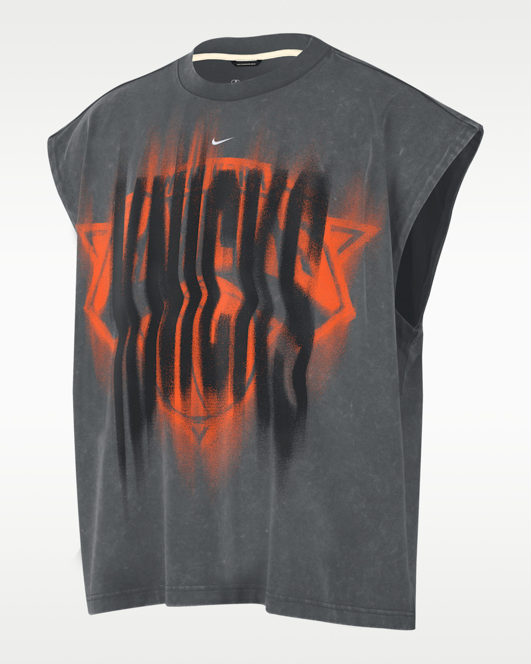 New York Knicks Standard Issue Men's Nike Sleeveless Basketball Top - Iron Grey/White