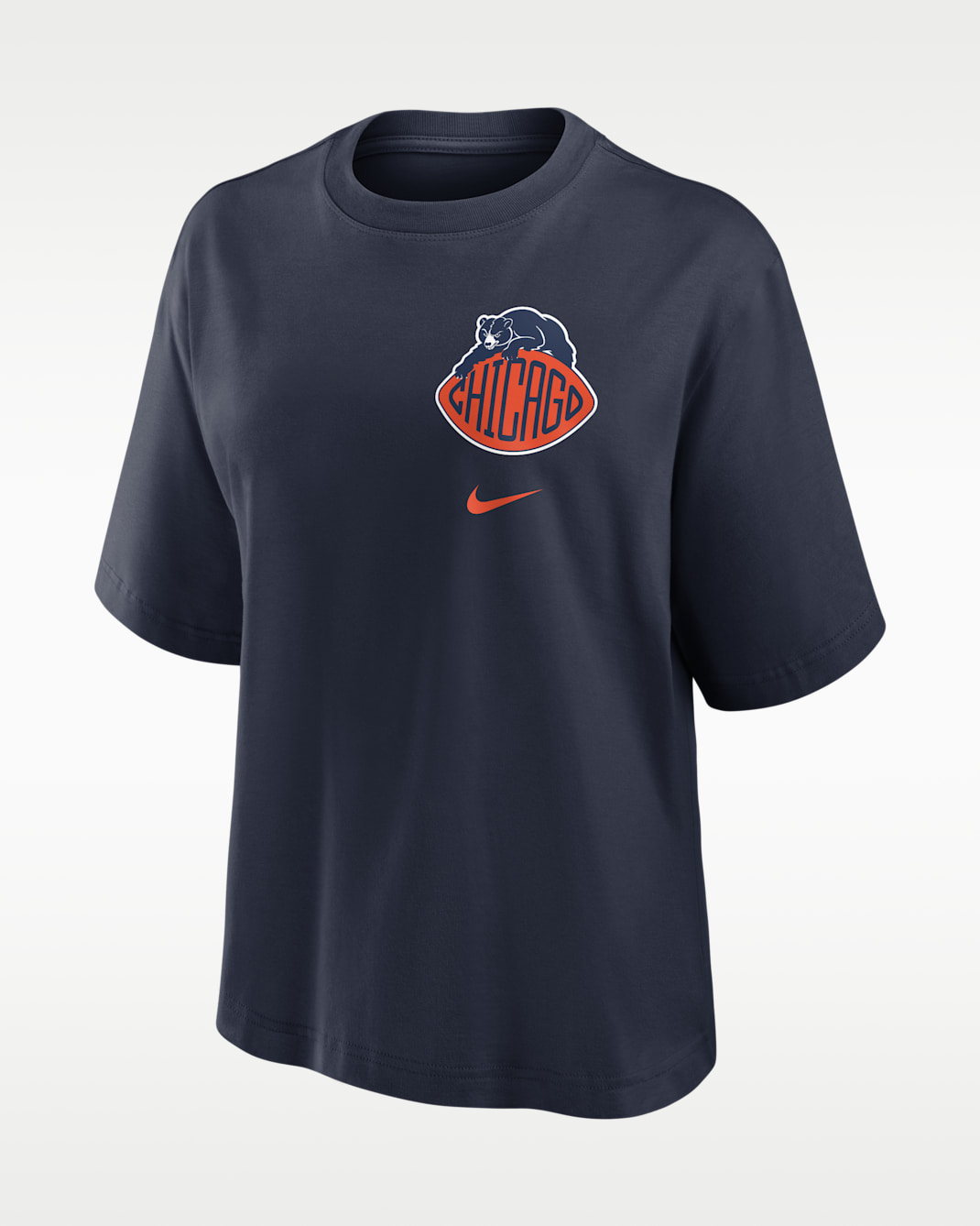 Chicago Bears Rivalries Collection Boxy Women's Nike NFL T-Shirt - Navy