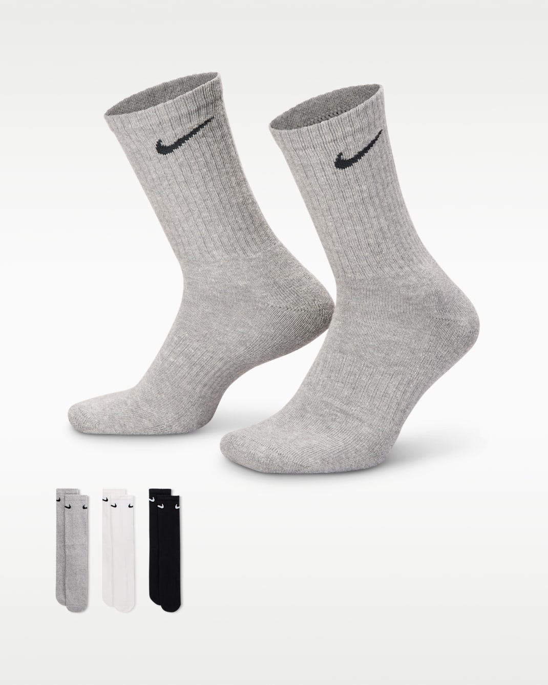 Nike Everyday Cushioned-crew-træningsstrømper (6 par) - multifarvet