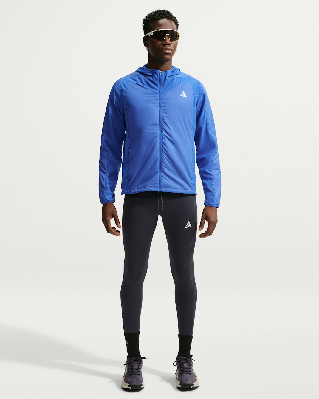 Nike ACG "Lunar Ray" Men's Dri-FIT ADV Trail Running Tights - Gridiron/Summit White
