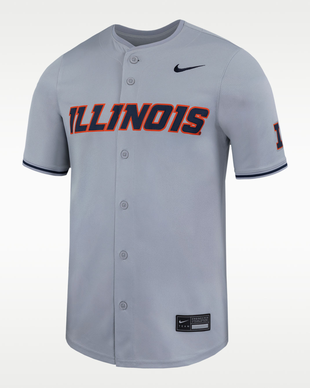 Illinois Men's Nike Dri-FIT College Limited Baseball Jersey - Grey