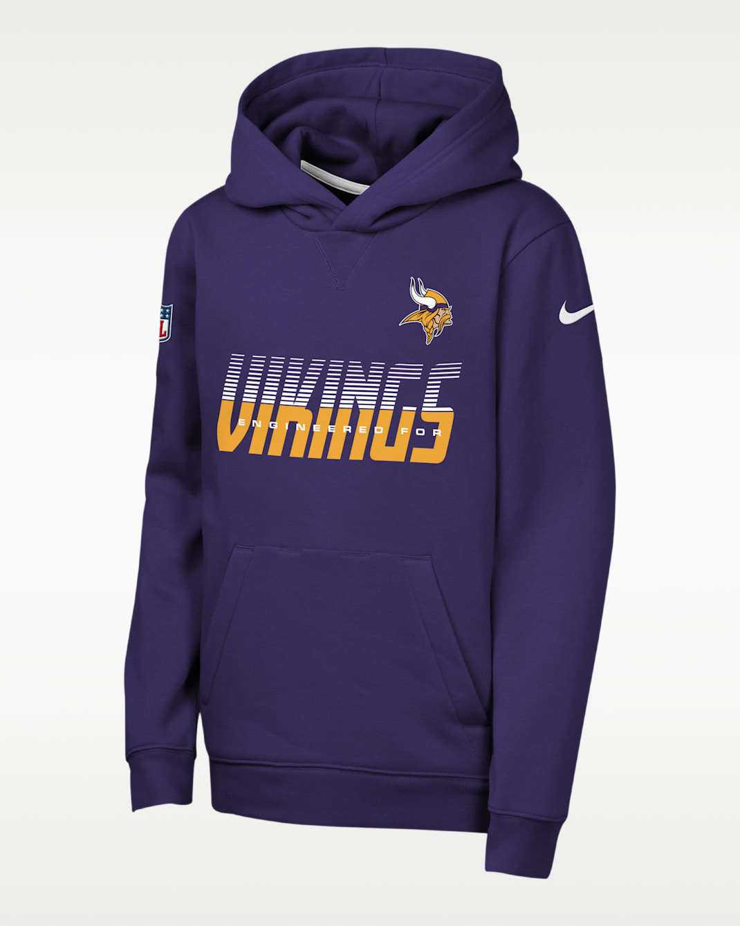 Minnesota Vikings Sideline Big Kids' Nike NFL Pullover Hoodie - Purple