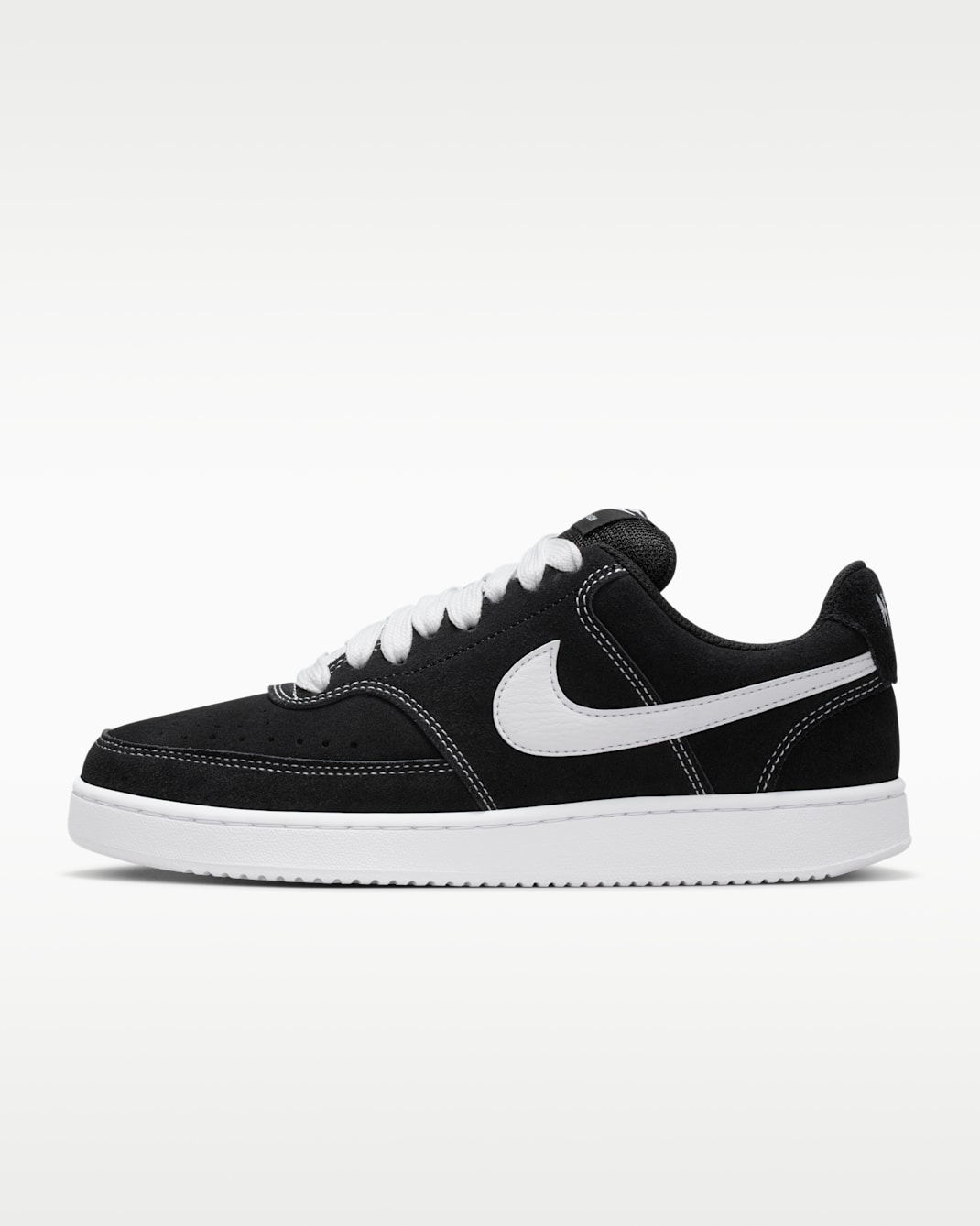 Chaussure Nike Court Vision Low pour Femme - Noir/Blanc