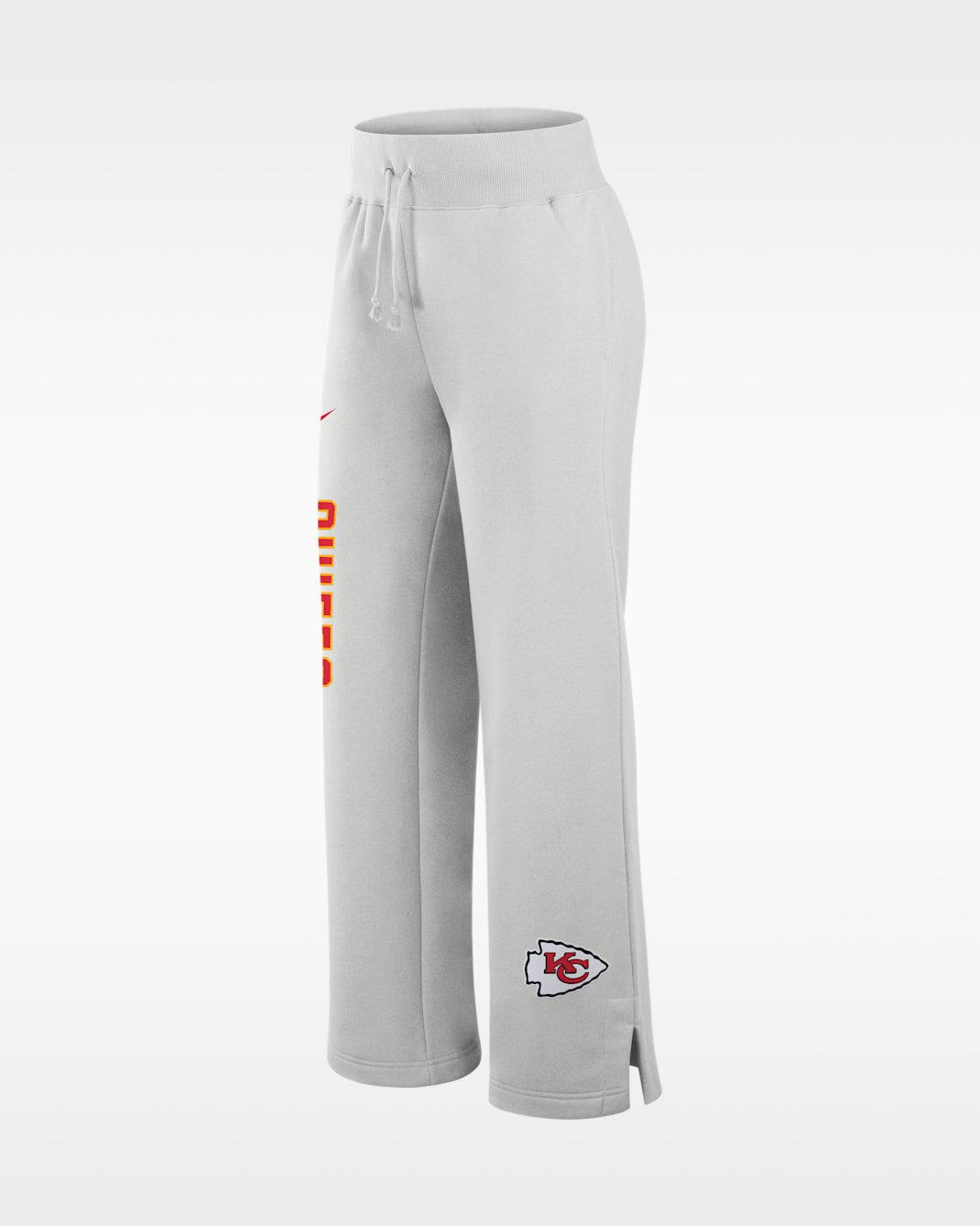 Kansas City Chiefs Primetime Phoenix Wide-Leg Women's Nike NFL Sweatpants - Grey