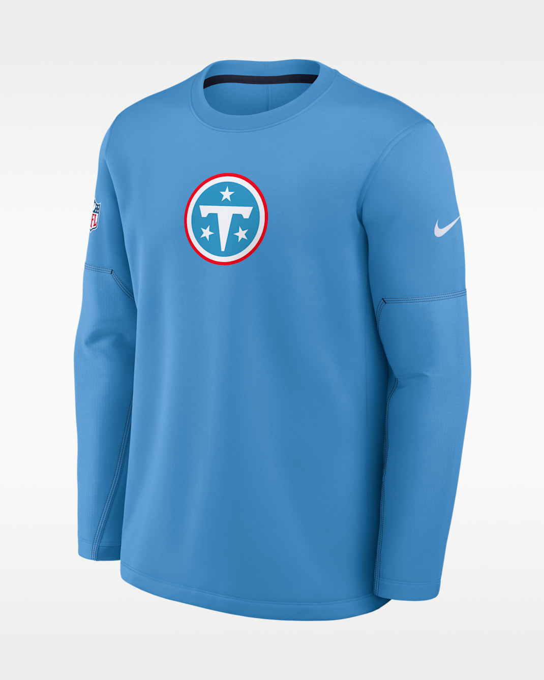 Tennessee Titans Sideline Coaches Men's Nike Therma-FIT NFL Long-Sleeve T-Shirt - Blue