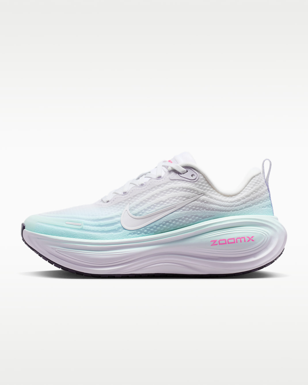 Tenis de correr en pavimento para mujer Nike Vomero Plus - Blanco/Multicolor/Azul glacial/Pasa oscuro