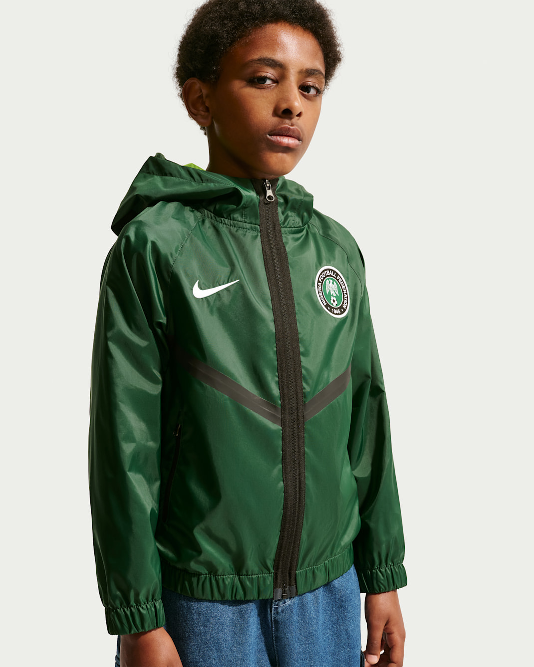Nigeria Big Kids' Nike Dri-FIT Soccer Anthem Jacket