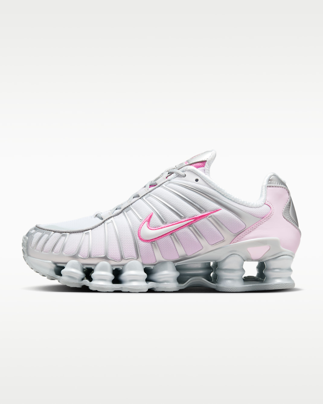 Nike Shox TL Women's Shoes - Metallic Platinum/Pink Foam/White/Pinksicle