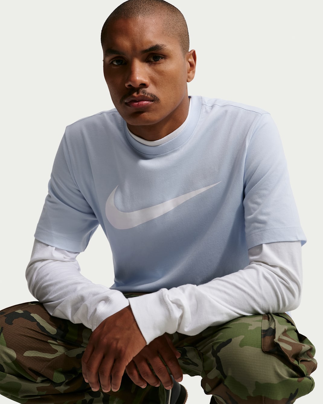 Playera para hombre Nike Sportswear Swoosh - Azul hidrógeno