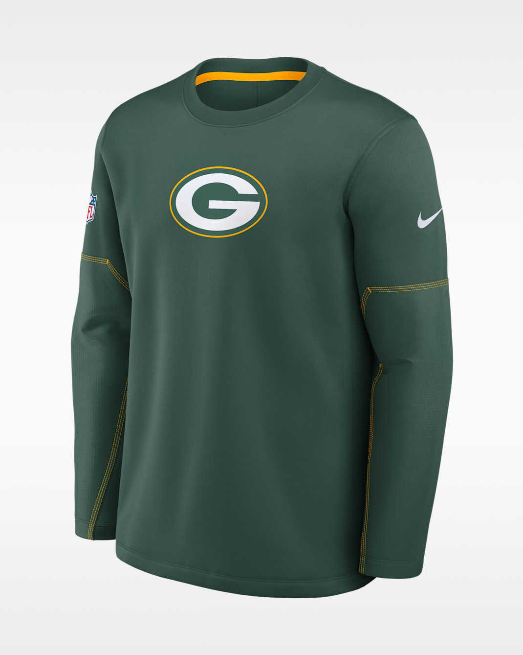 Playera de manga larga Nike Therma-FIT de la NFL para hombre Green Bay Packers Sideline Coaches - Verde
