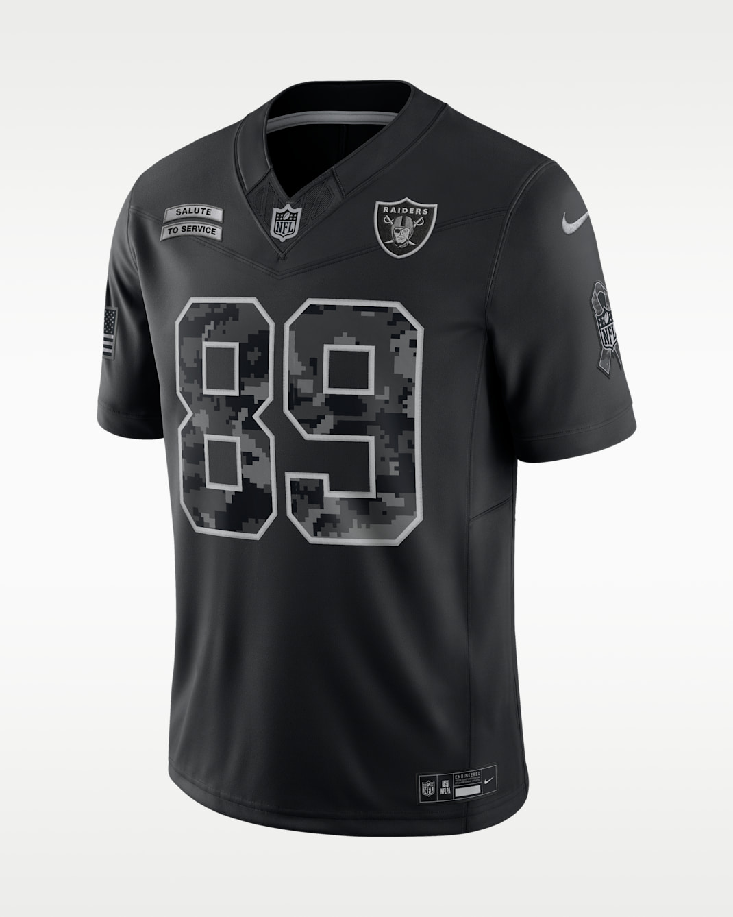 Brock Bowers Las Vegas Raiders Salute to Service Men's Nike Dri-FIT NFL Limited Jersey - Black