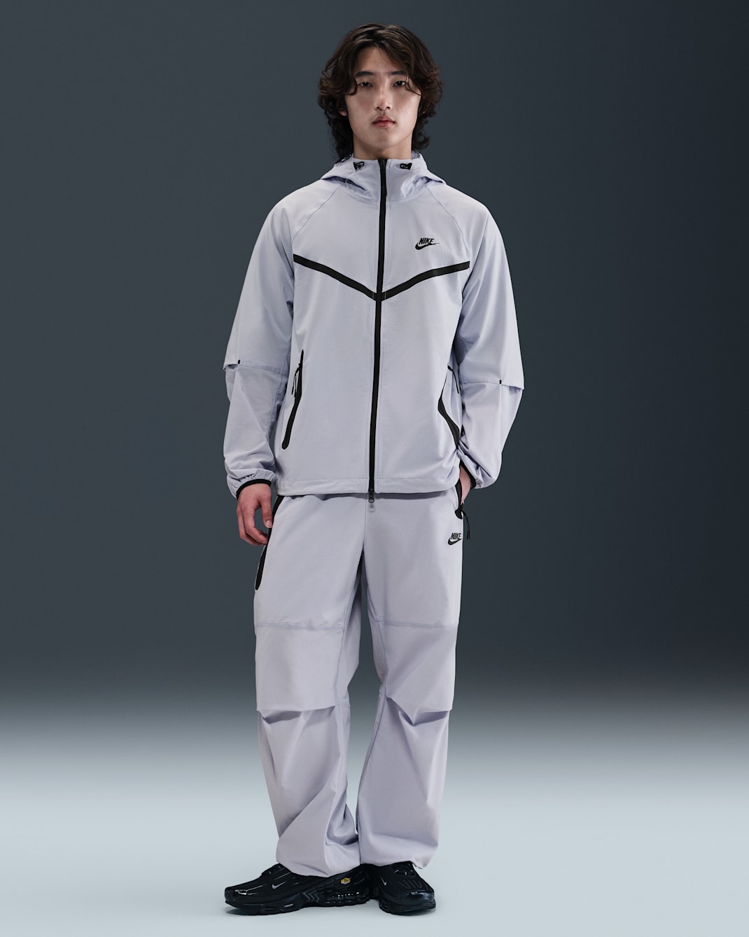 Nike Tech Men's Woven Open-Hem Pants - Ghost/Ghost/Black