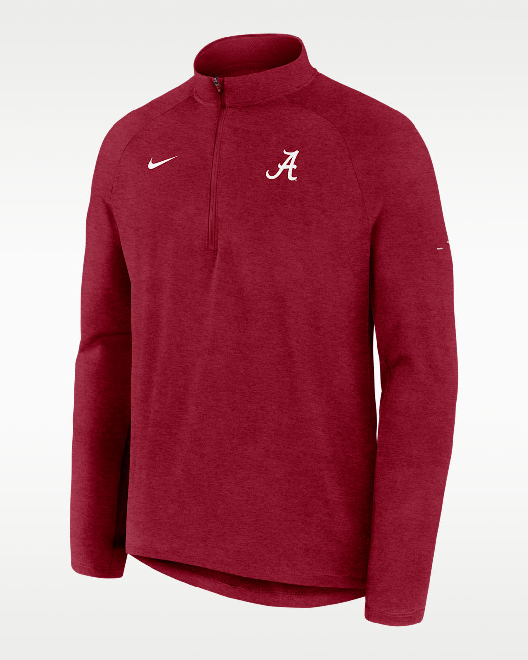Alabama Stride Men's Nike Dri-FIT College 1/2-Zip Long-Sleeve Top - Team Crimson