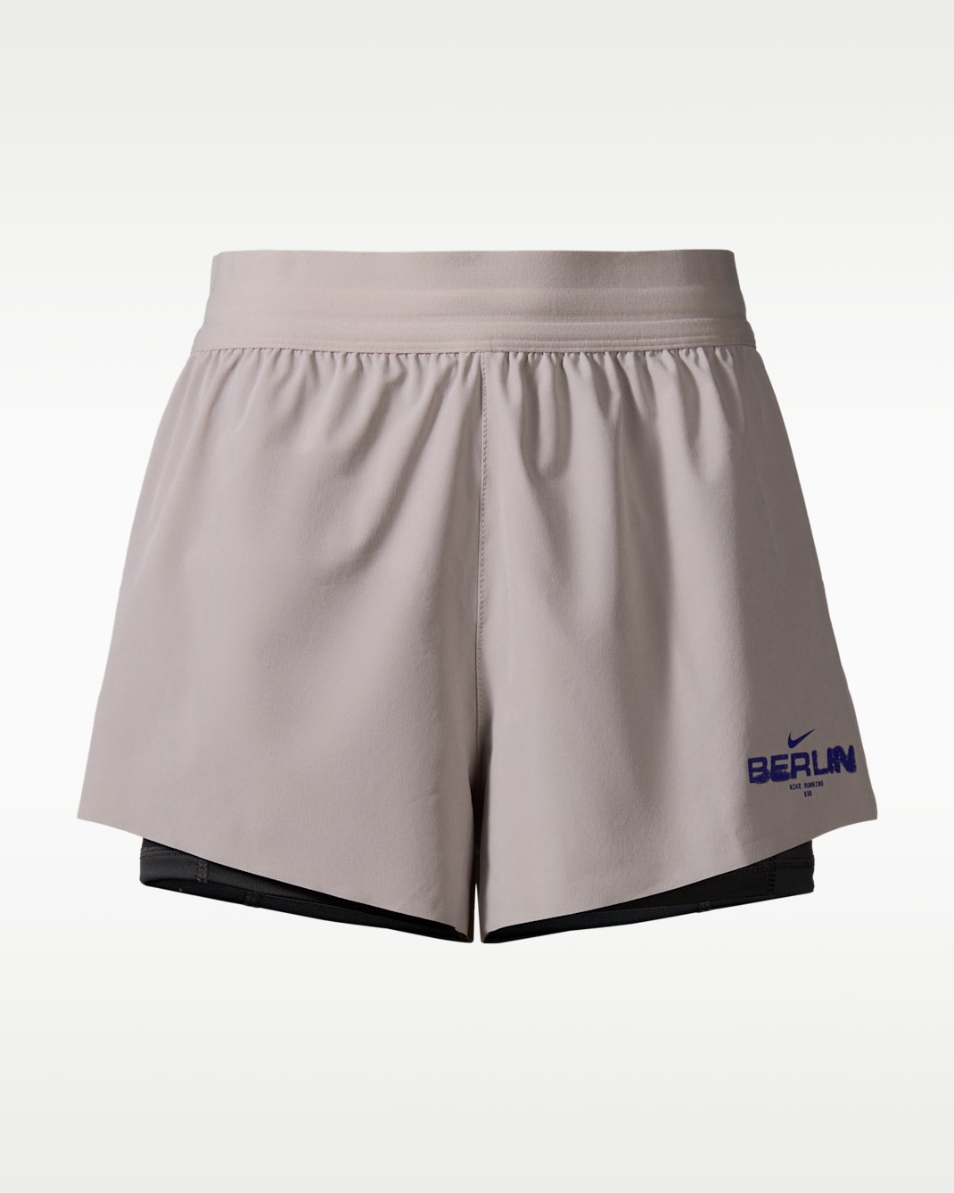 Nike Swift Women's Dri-FIT Mid-Rise 2-in-1 Running Shorts - College Grey/Anthracite