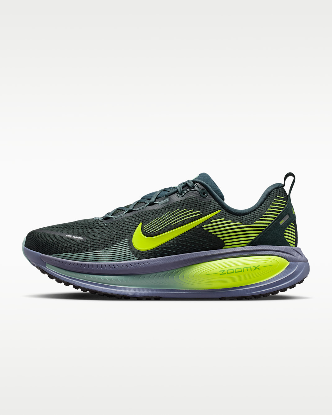Nike Vomero 18 Men's Road Running Shoes - Seaweed/Cannon/Sanded Purple/Volt