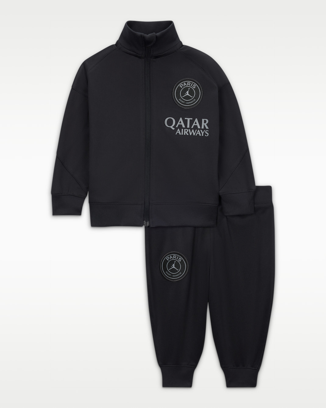 Paris Saint-Germain Strike Fourth Baby/Toddler Jordan Dri-FIT Football Knit Tracksuit - Off-Noir/Off-Noir/Particle Grey