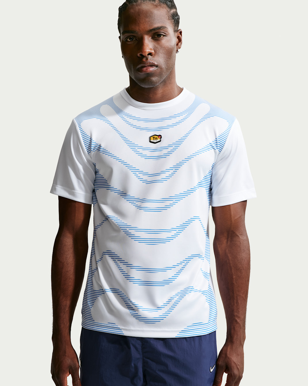 Ανδρική ποδοσφαιρική φανέλα Nike Sportswear Tuned Air - Λευκό/Blue Crystal