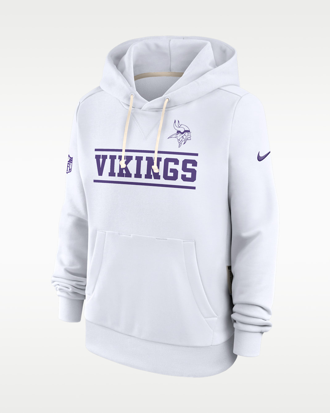 Minnesota Vikings Sideline Standard Issue Alt Women's Nike Dri-FIT NFL Pullover Hoodie - White