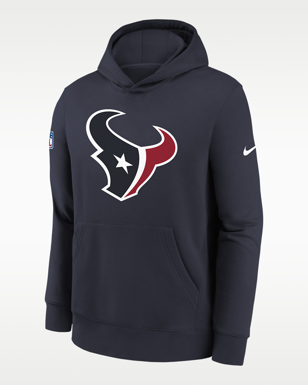 Houston Texans Sideline Club Big Kids' Nike NFL Pullover Hoodie - Charcoal
