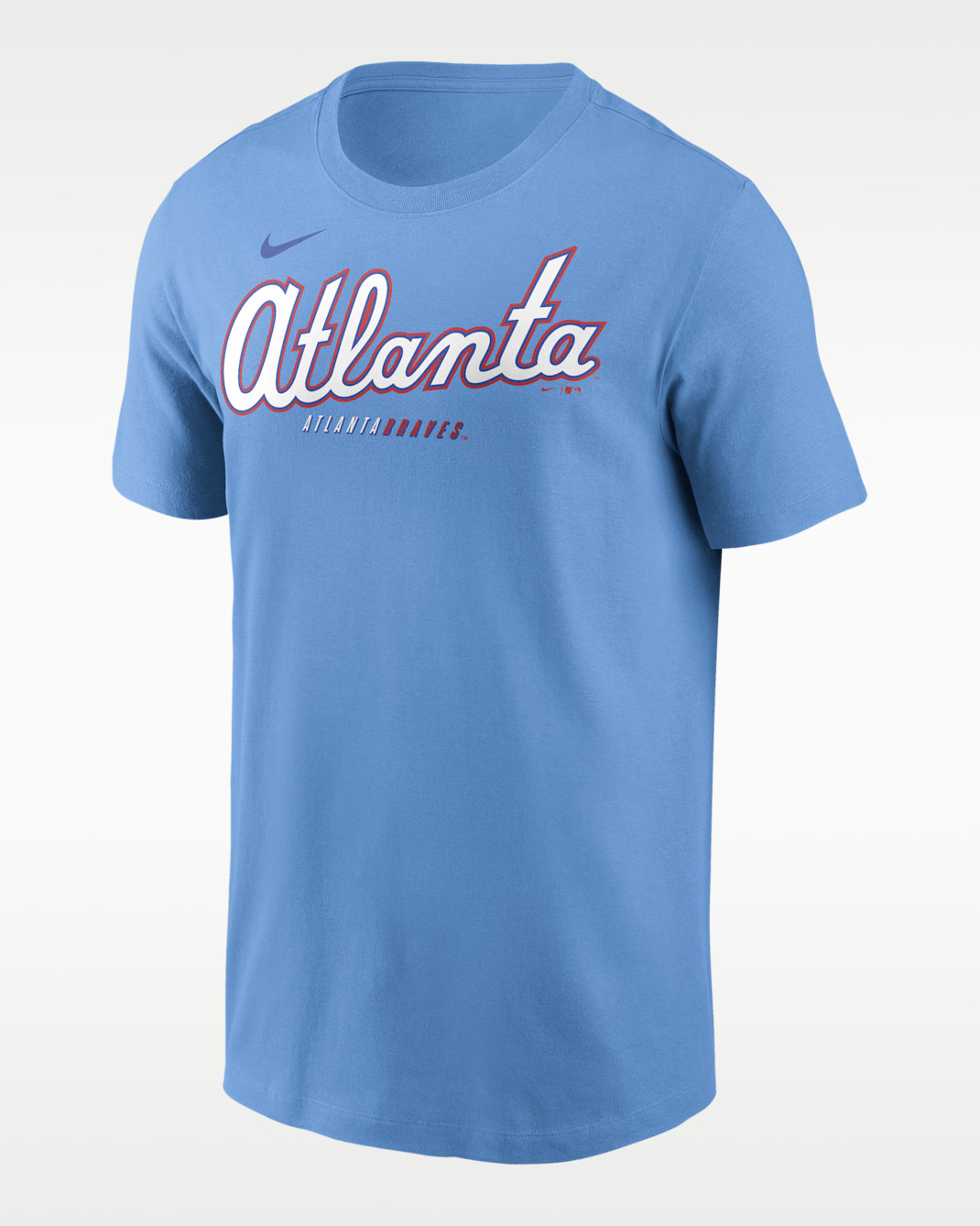 Atlanta Braves City Connect Wordmark Men's Nike MLB T-Shirt - Light Blue
