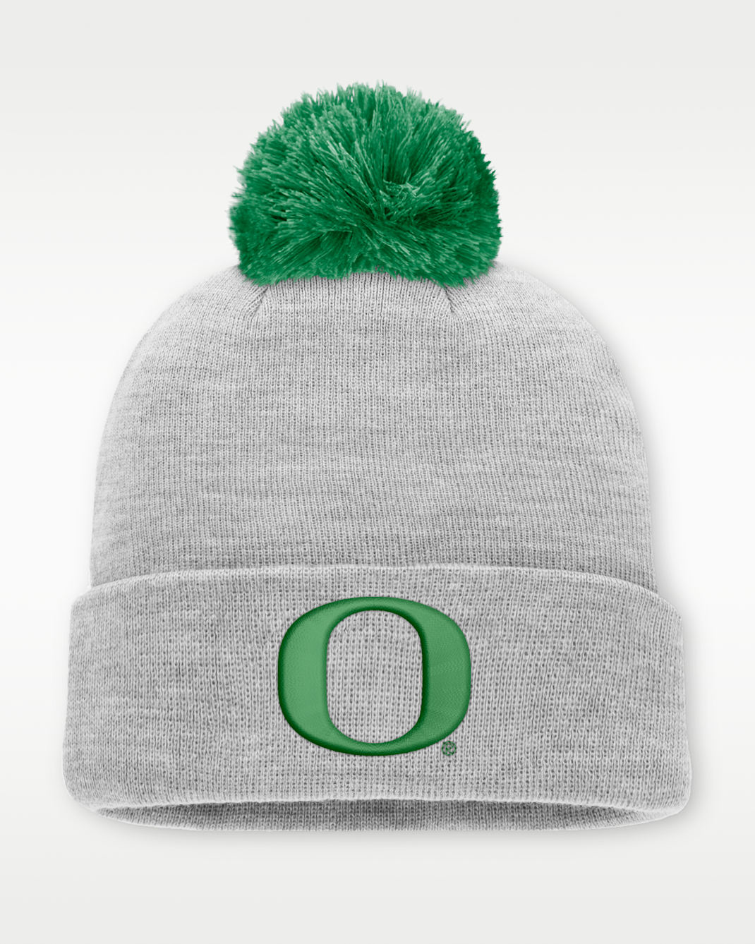 Oregon Peak Men's Nike College Cuffed Beanie - Grey Heather