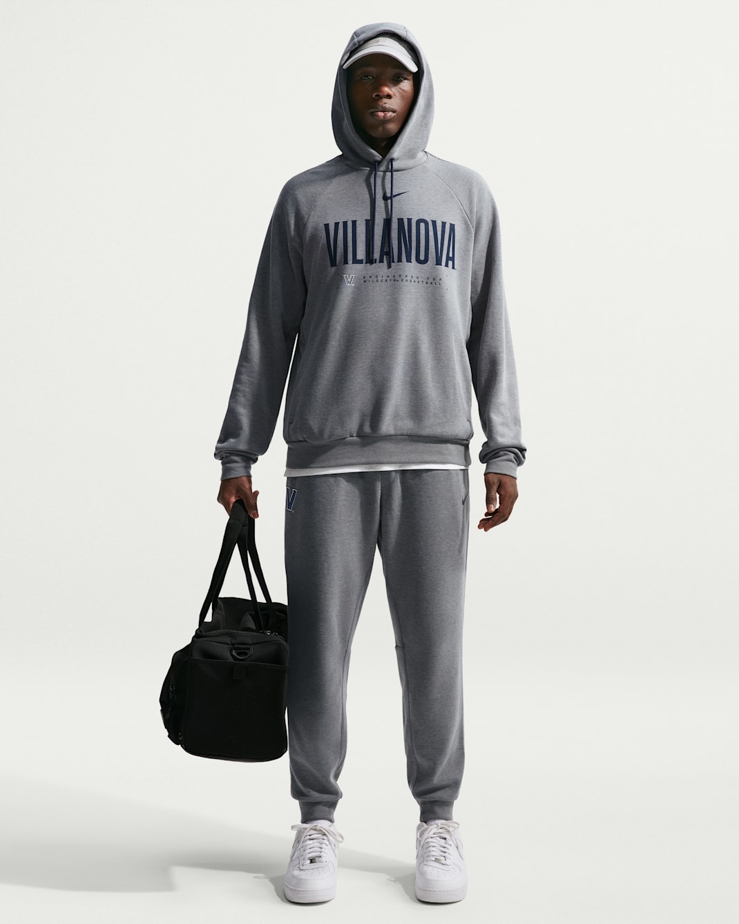 Villanova Wildcats Nike NCAA Men's Basketball Fleece Pants - Dark Grey Heather/College Navy