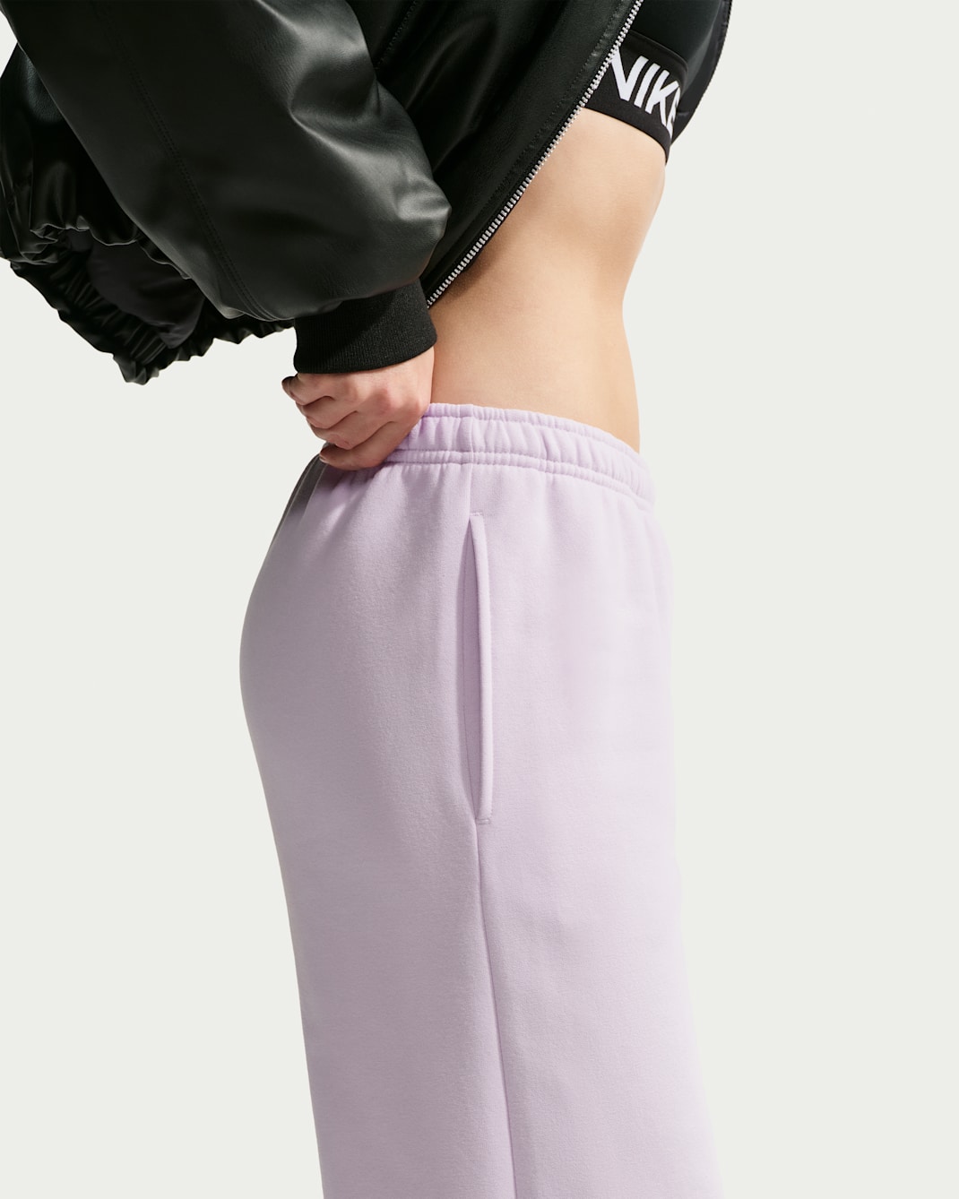 Nike Studio Fleece Medium Weight Women's Mid-Rise Wide-Leg Pants