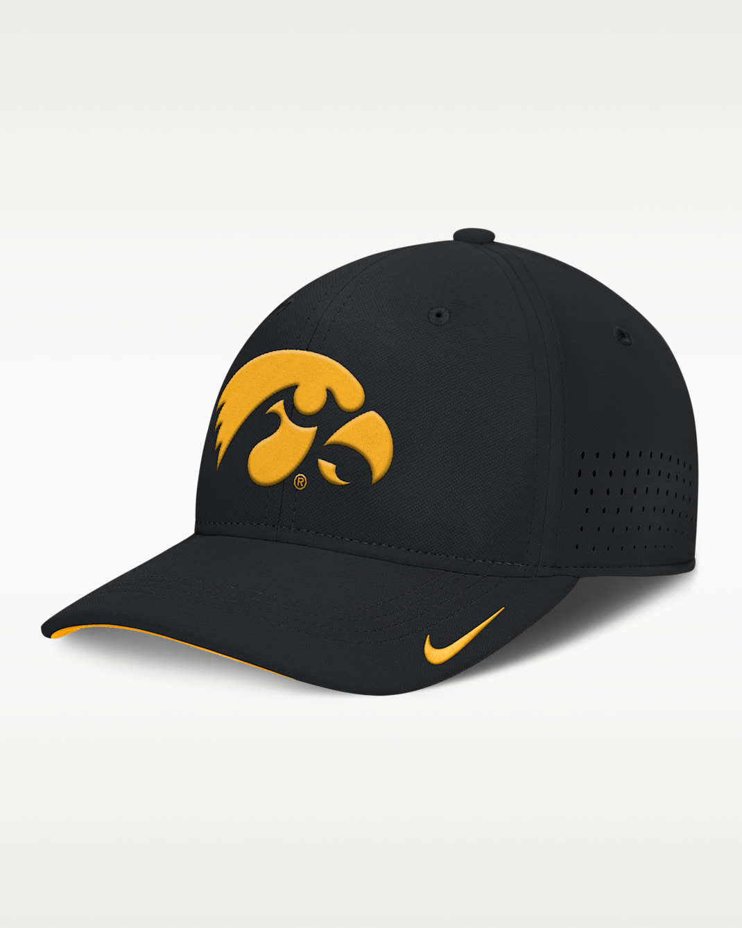 Iowa On-Field Gameday Swoosh Men's Nike Dri-FIT College Hat - Black