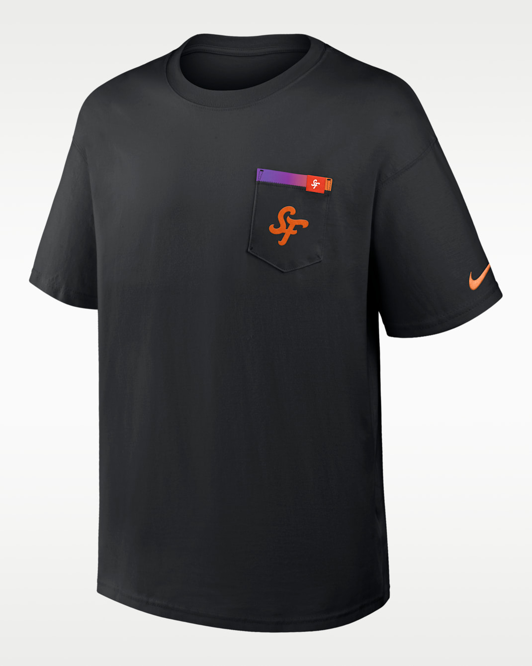 Playera Nike de la MLB para hombre San Francisco Giants City Connect 2-Hit Max90 Pocket - Negro