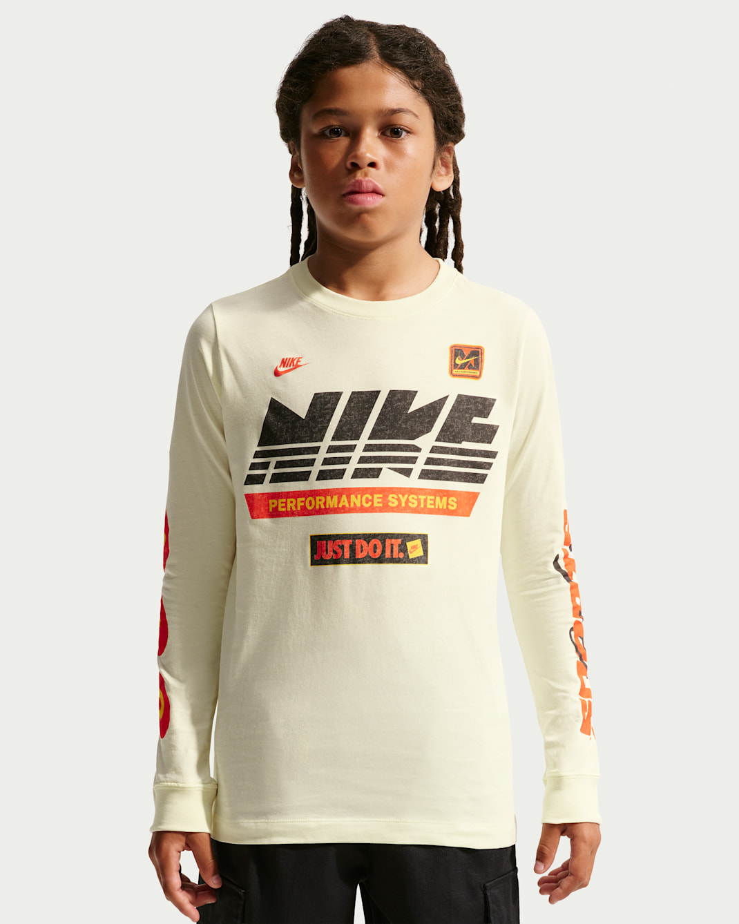 Playera de manga larga para niños grandes Nike Sportswear - Cachemira