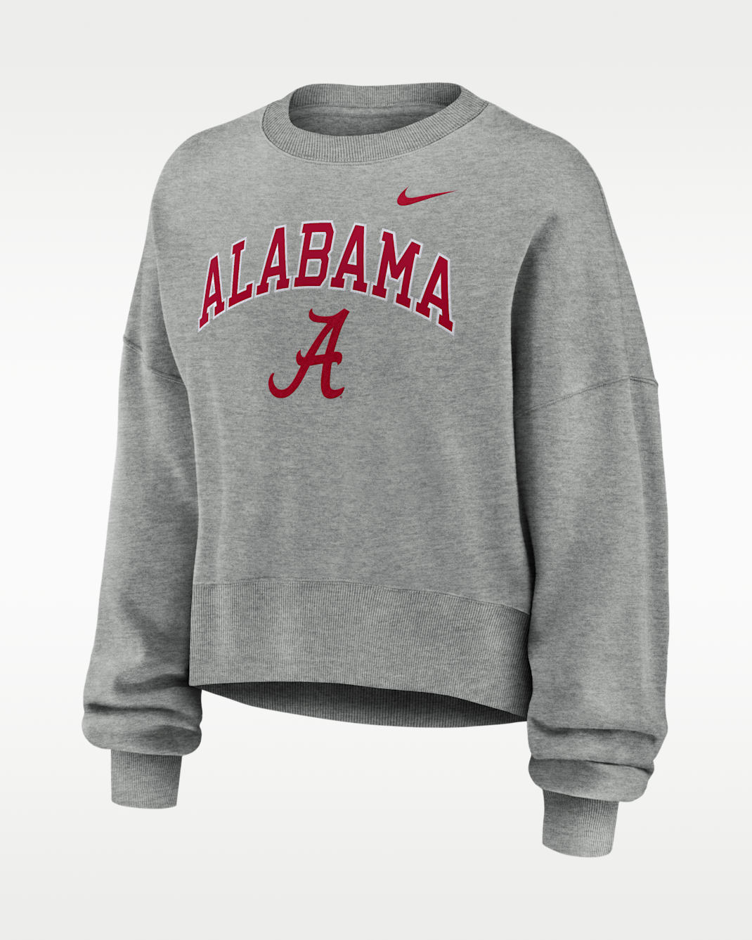 Alabama Phoenix Arch Women's Nike College Pullover Crew - Grey Heather