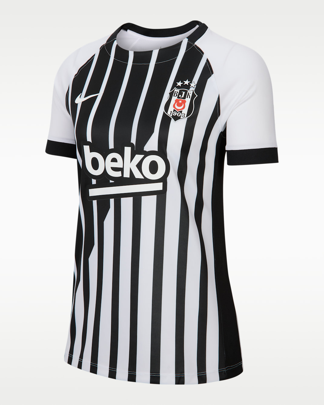 Beşiktaş J.K. 2026/27 Away Women's Nike Dri-FIT Football Replica Shirt - White/White/Black/White